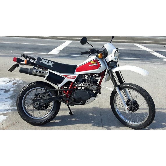 ホンダ XL250R XL 250 レッド サイドカバー 燃料ガスタンク ステッカー