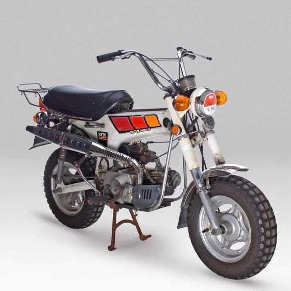 Sticker Decal Honda DAX ST70 America Version Side Cover Fuel Gas