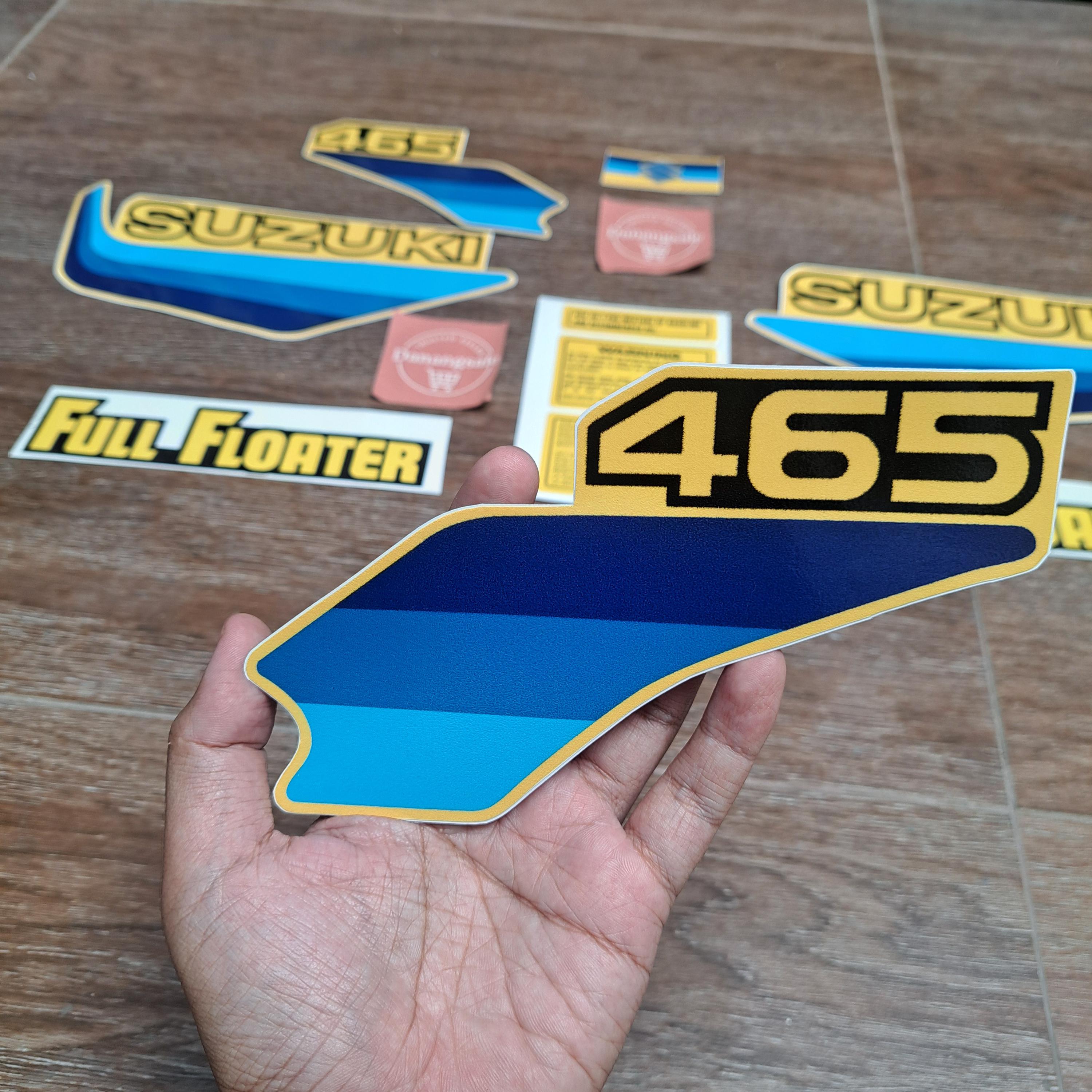 Sticker Decal Suzuki RM 465 1981 Side Cover Fuel Gas Tank - Etsy
