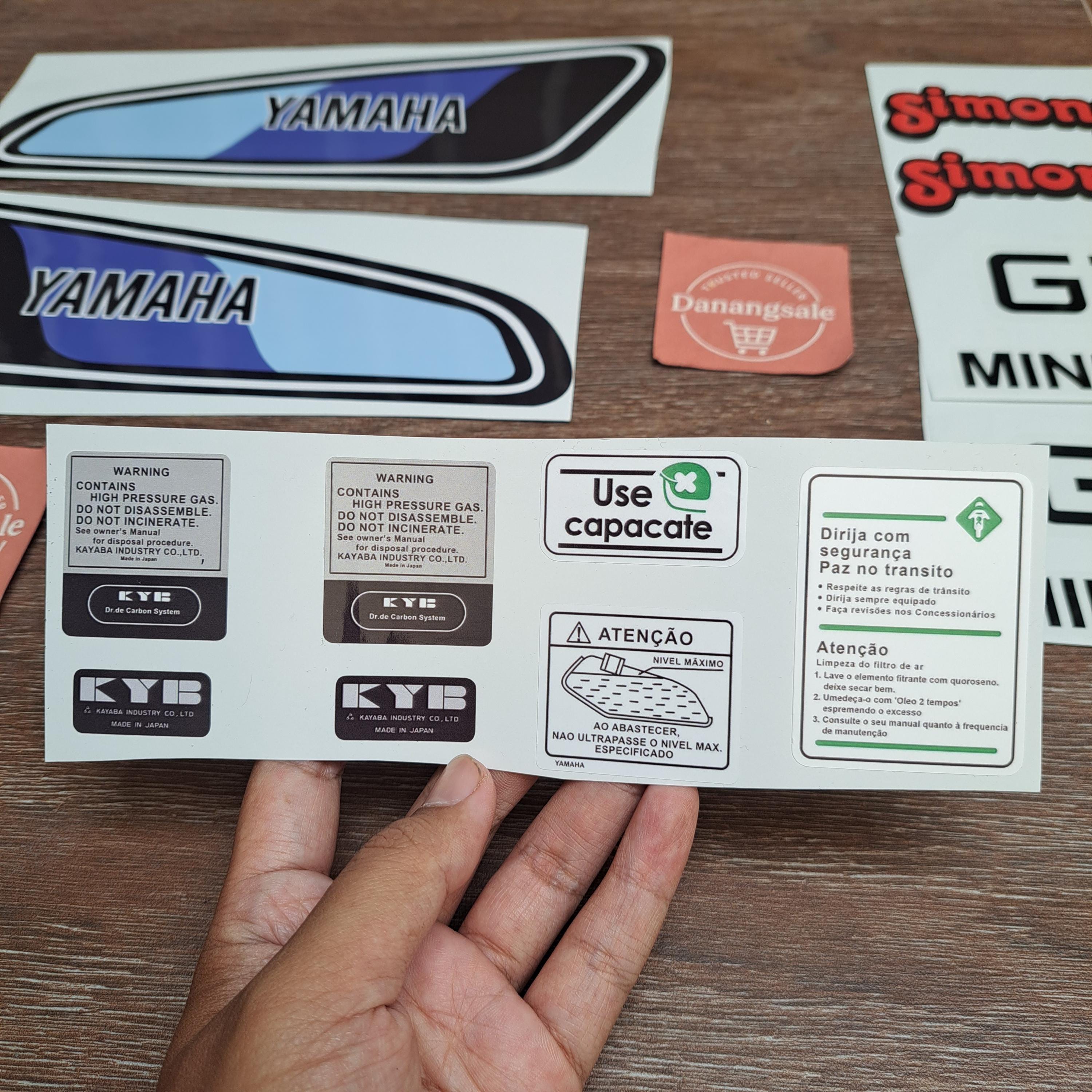 Yamaha GT80 Minitrail Decal Set - 1978 Fuel Tank & Side Cover - Etsy