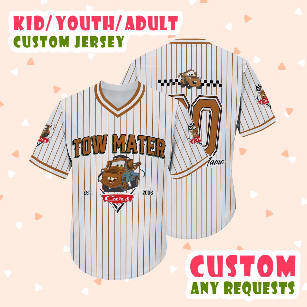 Discover Personalized carss Movies Vintage Est 2006 Football Jersey