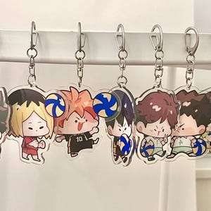 Haikyuu Keychain Bag Charm Pendant | Volleyball Anime Characters