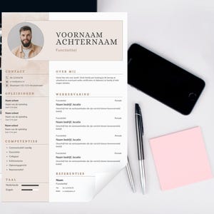 Plantilla de CV en Word en holandés (incluida una plantilla de carta de motivación)