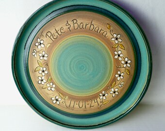 Wedding Platter: Anemone Design