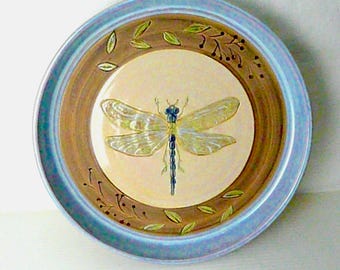 Dragonfly Wedding Platter: Personalized Stoneware