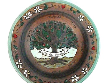 FAMILY TREE BOWL... "Old Oak Tree"