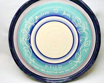 Platter: Sgraffito Carved, Personalized