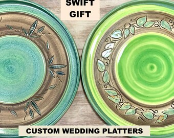FAST CUSTOM MADE Wedding Platters.....*** Ready to mail in three days****