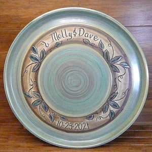WEDDING PLATTER or BOWL...Southern Garden Design  **Free Shipping**