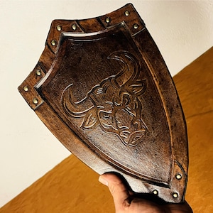 Medieval Leather Shield | Buffalo Heater Shield For Home Decor