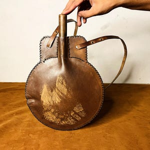 Handmade Leather Water Bottle