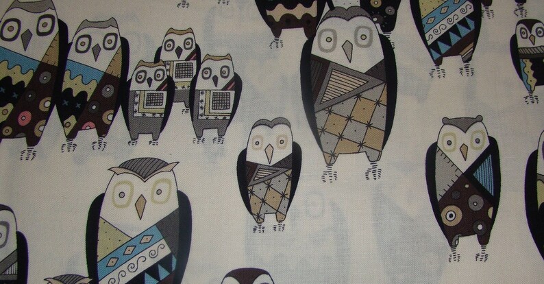 Witchy Stitchy Owl Set by Alexander Henry from the Haunted House Collection-2 Yards Total
