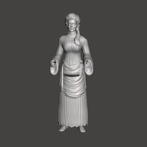 Star Wars Holiday Special Ackmena, 3D printed custom model figure kit (unpainted/unassembled).