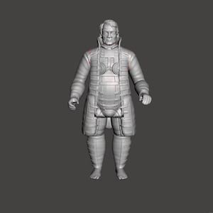Vintage Dune movie, custom Baron Harkonnen action figure. Kenner style 3.75", 1/18 articulated figure kit model. UNPAINTED KIT