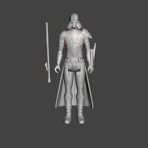 Star Wars Tulok Hord, KOTOR video game Sith, 3D printed custom model figure kit (unpainted/unassembled).