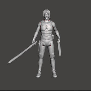 スターウォーズ ケイド・スカイウォーカー、3Dプリントカスタムモデルフィギュアキット（未塗装/未組み立て）。