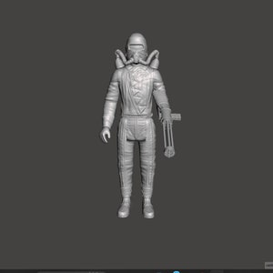 Vintage Dune Film, benutzerdefinierte Harkonnen Soldat, masked Trooper Actionfigur. Kenner Stil 1/18 Gliederfigur Modell UNPAINTED KIT