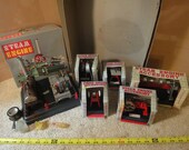 Vintage Linemar, Marx tin toy steam engine and accessory set J9288.