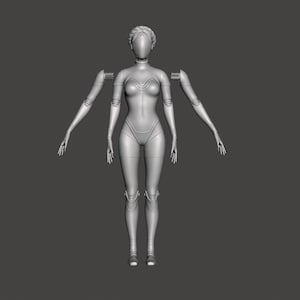 Atomic Heart Twins 3.75&quot; action figure, 3D printed articulating model figure kit.