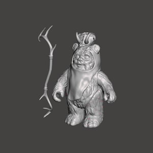 Star Wars Ewok (battlewagon), 3D printed custom model action figure kit (unpainted/unassembled).