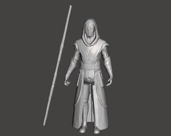 Star Wars Jedi Temple Guard, KOTOR, Rebels, 3D printed custom model figure kit (unpainted/unassembled).