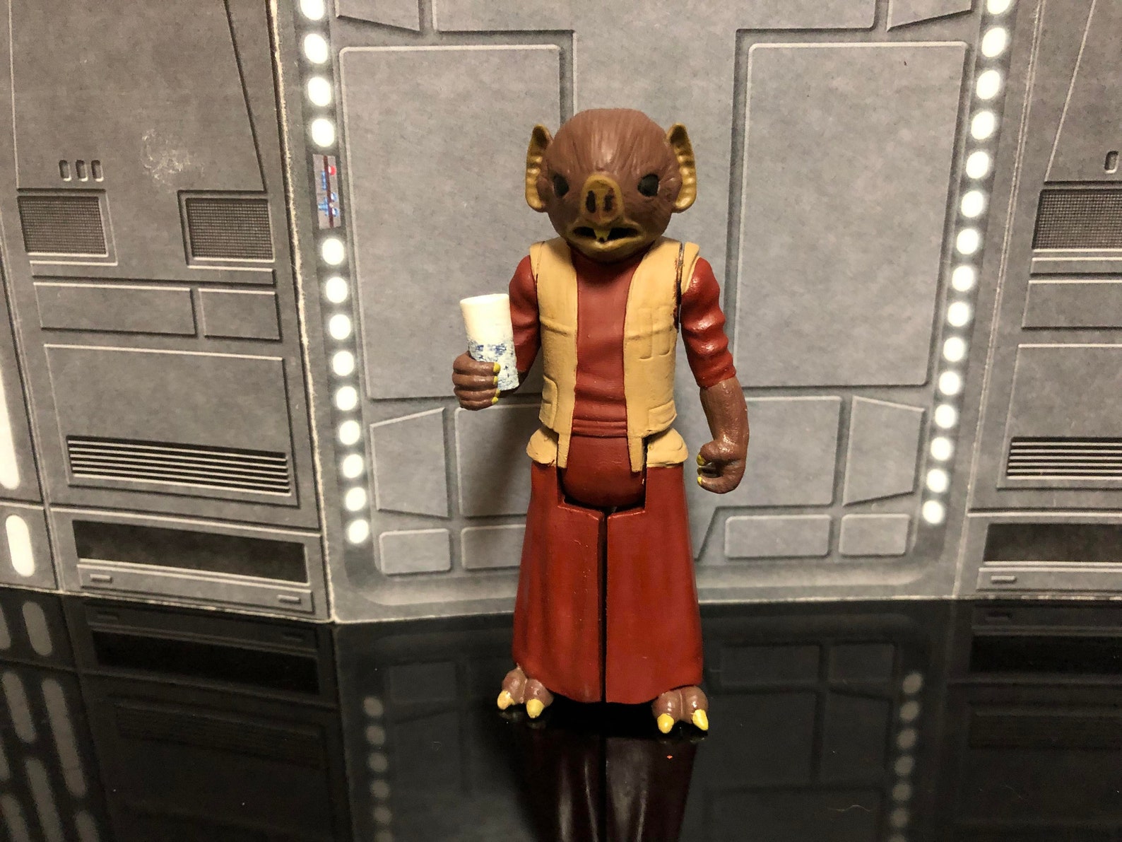 Star Wars, Vintage Kabe Cantina Alien, 3D Printed Custom Action Figure