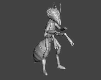Star Wars The Mandalorian, Dr Mandible 3D printed custom action figure model kit (unpainted/unassembled).