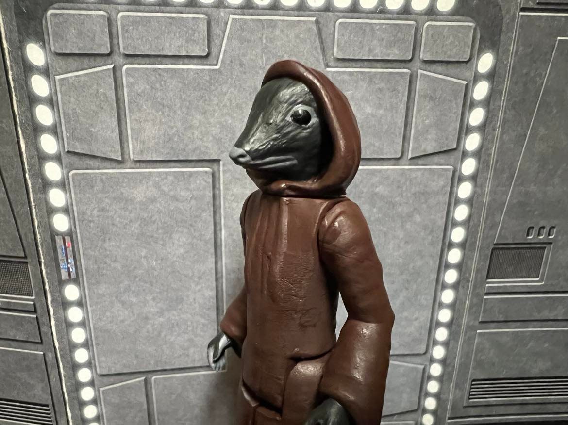 Star Wars Cantina Reegesk Ranat Rat Alien, 3D Printed Custom Model ...