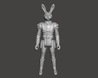 Star Wars Jaxxon vintage comic book action figure, 3D printed custom model figure kit (unpainted/unassembled).