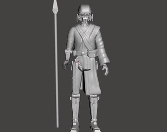 UNPAINTED Star Wars HK-87 Assassin Droid, Mandalorian, 3D printed custom action figure kit (unpainted/unassembled).