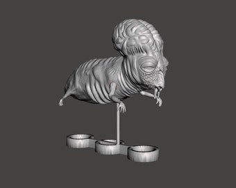 Vintage Dune movie, custom 3rd Stage Guild Navigator action figure (small). Kenner style 3.75", Scaled for Navigator tank. UNPAINTED KIT