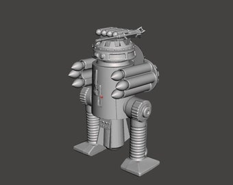 Star Wars unproduced AP-3 Droid, 3D printed custom model figure kit (unpainted/unassembled).