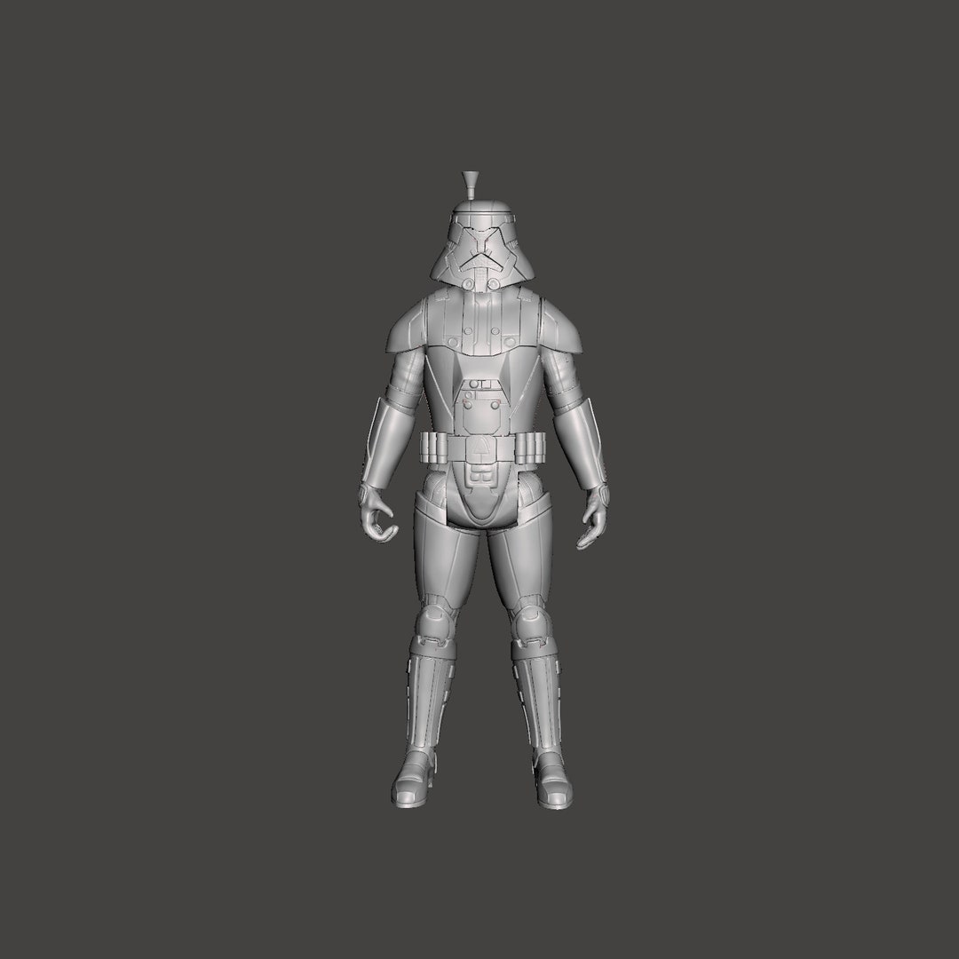 Star Wars KOTOR Sith Trooper, 3D Printed Custom Model Figure Kit ...