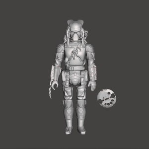 Star Wars Fettator Predator, 3D printed custom model action figure kit (unpainted/unassembled).