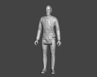 Vintage Dune movie, custom Emperor Shaddam Corrino IV action figure. Kenner style 3.75", 1/18 articulated figure kit model. UNPAINTED KIT