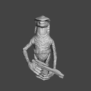 ストームトルーパー装備のスターウォーズ アマナマン、コミックブックにインスパイアされた 3D プリントのカスタム モデル フィギュア キット (未塗装/未組み立て)。