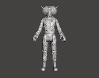 Star Wars, vintage Tzizvvt fly guy cantina alien, 3D printed custom action figure kit.