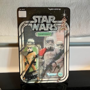 Star Wars vintage style Sandtrooper Stormtrooper, custom carded Kenner action figure.