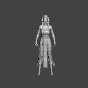 スターウォーズ サーライ、チャグリアン見習い、レガシーコミックブック、3Dプリントカスタムモデル 3.75インチ アクションフィギュアキット 1/18 (未塗装/未組み立て)。