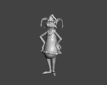 Star Wars Christmas Salacious Grinch mashup, 3D printed custom model figure kit (unpainted/unassembled).