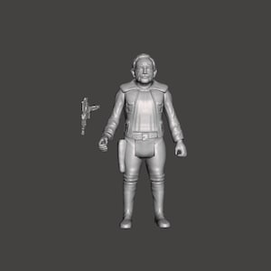 Star Wars, Rycar Ryjerd cantina alien, 3D-printad specialbyggd actionfigur (omålad/omonterad).