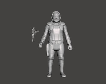 Star Wars, Rycar Ryjerd cantina alien, 3D printed custom action figure kit (unpainted/unassembled).
