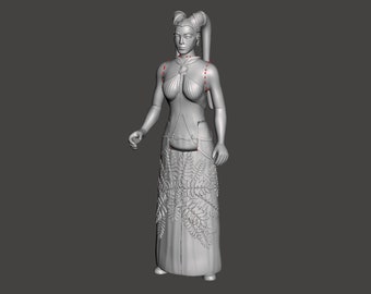Garsa Fwip, Star Wars Book of  Boba Fett, 3D printed custom model figure kit (unpainted/unassembled).