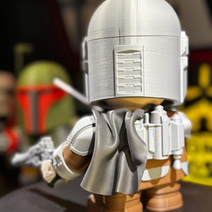 0130 The Chunkalorian – Star Wars Mandalorian Chunker Figurine | 3D Printed Collectible | Geeky Gift for Sci-Fi Fans image 5