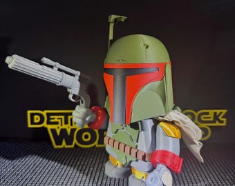 0131 Boba Chunk – Boba Fett-Inspired Chunker Figurine | 3D Printed Star Wars Collectible | Geeky Gift for Sci-Fi Fans