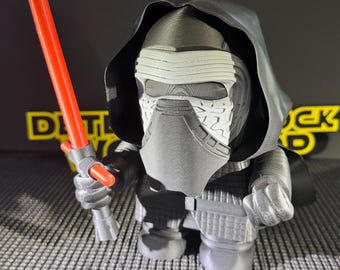 0160 Kylo Chunk – Star Wars Inspired Figurine | 3D Printed Chunker Collectible | Funny Sith Gift | Geeky Star Wars Decor