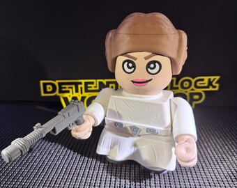 0154 Chunky Leia – Princess Leia-Inspired Chunker Figurine | 3D Printed Star Wars Collectible | Geeky Gift for Rebel Fans