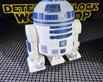 0156 R2 Chunk-D2 – R2-D2-Inspired Chunker Figurine | 3D Printed Star Wars Droid Collectible | Geeky Gift for Sci-Fi Fans