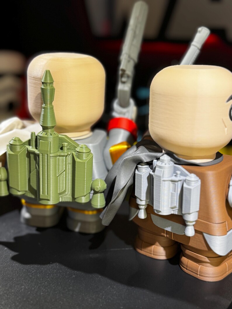 0130 The Chunkalorian – Star Wars Mandalorian Chunker Figurine | 3D Printed Collectible | Geeky Gift for Sci-Fi Fans image 11
