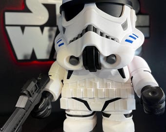 0199 BIG GUY | Star Wars Inspired 3D Printed - StormChunker |  Removable Helmet-Blaster | 16.75" Tall | Star Wars Fan Gift | Collectable